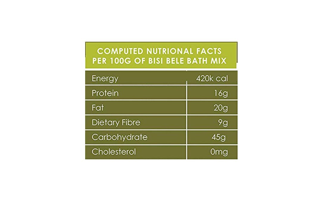 Forgotten Foods Kodo Millet Mysore Bisi Bele Bath   Pack  400 grams